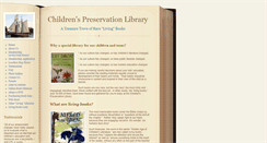 Desktop Screenshot of childrenspreservationlibrary.com