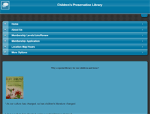 Tablet Screenshot of childrenspreservationlibrary.com
